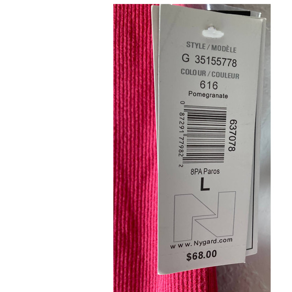 Nygard Collection Sleeveless Pomegranate Top Very Pretty Beading Size L - Picture 5 of 9